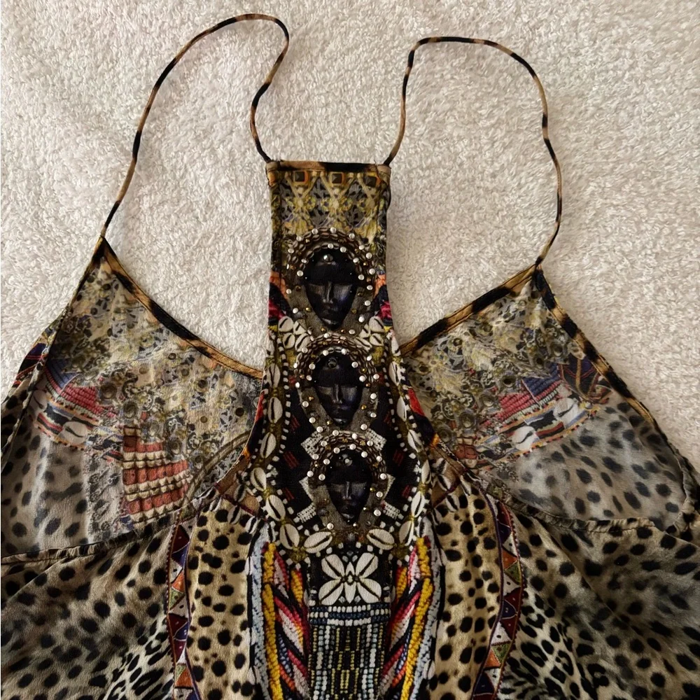 Camilla Asymmetrical Sleeveless Silk top - Picture 14 of 15
